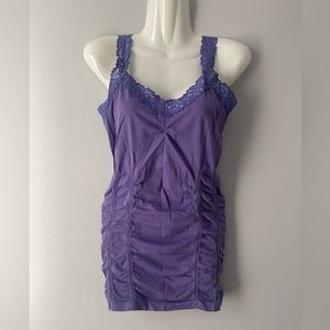 Purple Kismet Lace Strap Tank